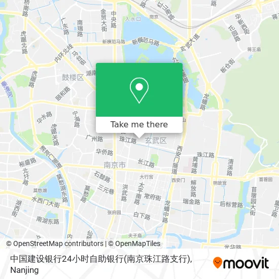 中国建设银行24小时自助银行(南京珠江路支行) map