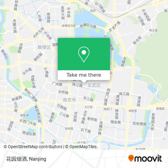 花园烟酒 map