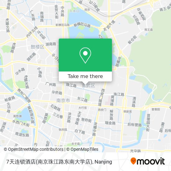 7天连锁酒店(南京珠江路东南大学店) map