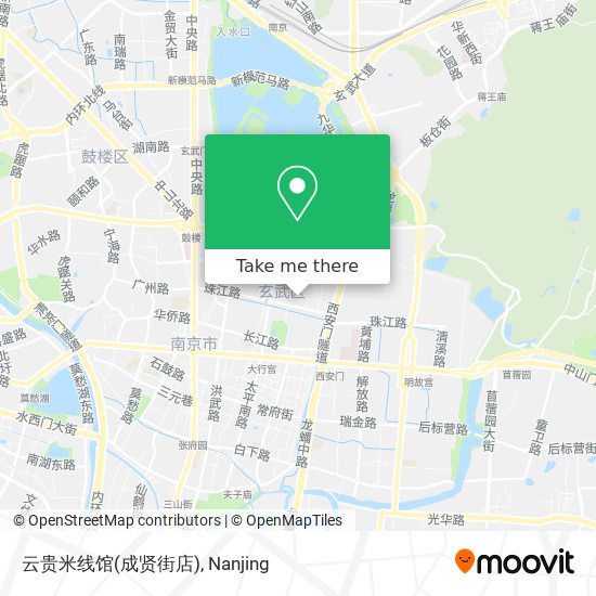 云贵米线馆(成贤街店) map