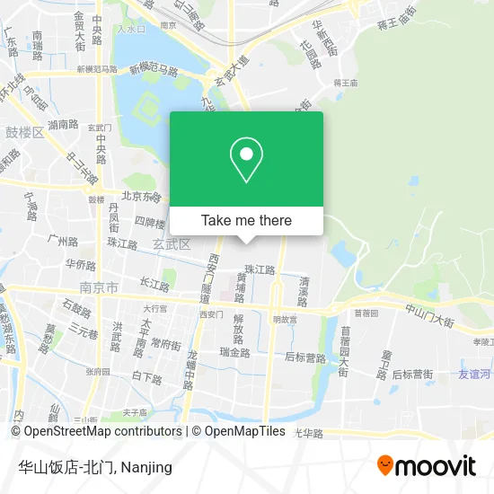 华山饭店-北门 map