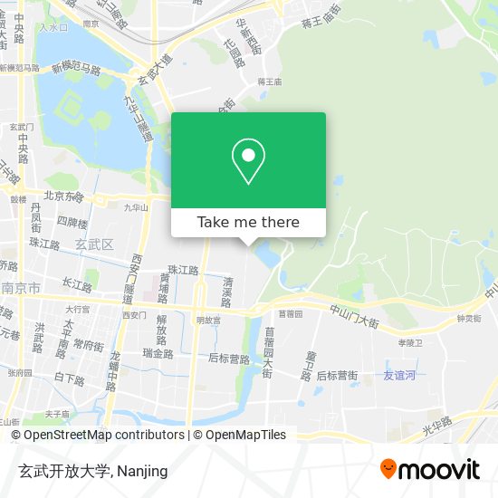 玄武开放大学 map
