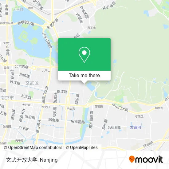 玄武开放大学 map