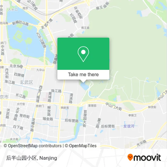 后半山园小区 map