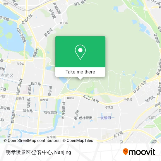 明孝陵景区-游客中心 map