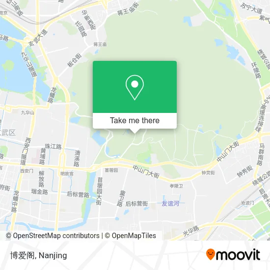 博爱阁 map