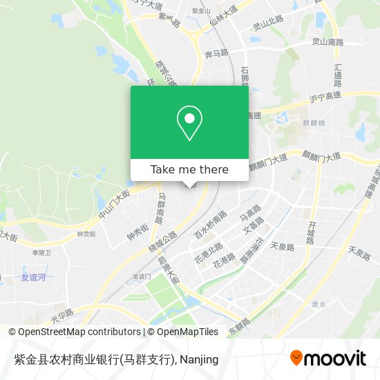 紫金县农村商业银行(马群支行) map