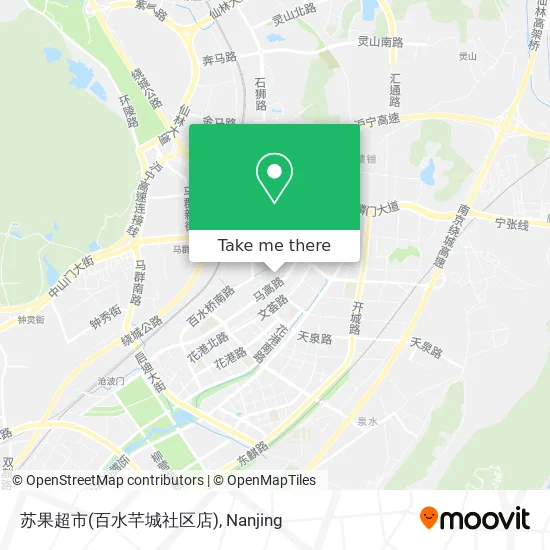 苏果超市(百水芊城社区店) map
