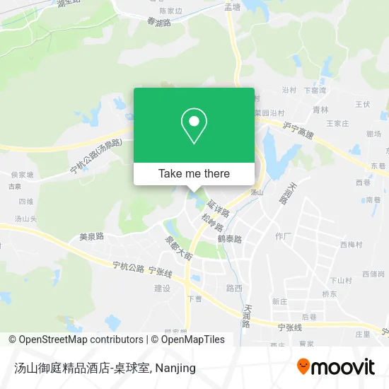 汤山御庭精品酒店-桌球室 map