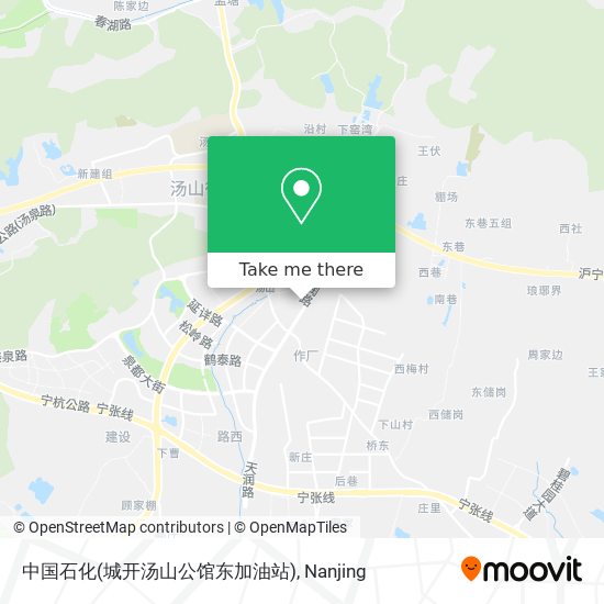 中国石化(城开汤山公馆东加油站) map