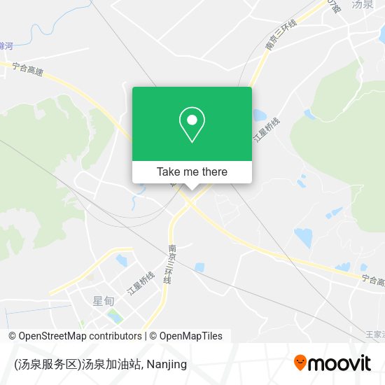 (汤泉服务区)汤泉加油站 map