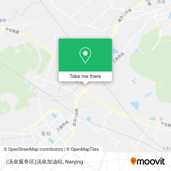(汤泉服务区)汤泉加油站 map