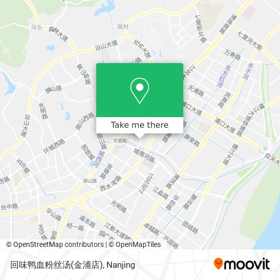 回味鸭血粉丝汤(金浦店) map
