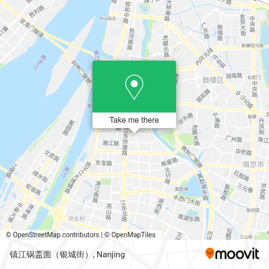 镇江锅盖面（银城街） map