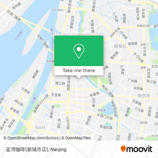蓝湾咖啡(新城市店) map