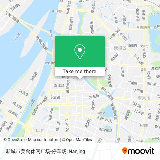 新城市美食休闲广场-停车场 map