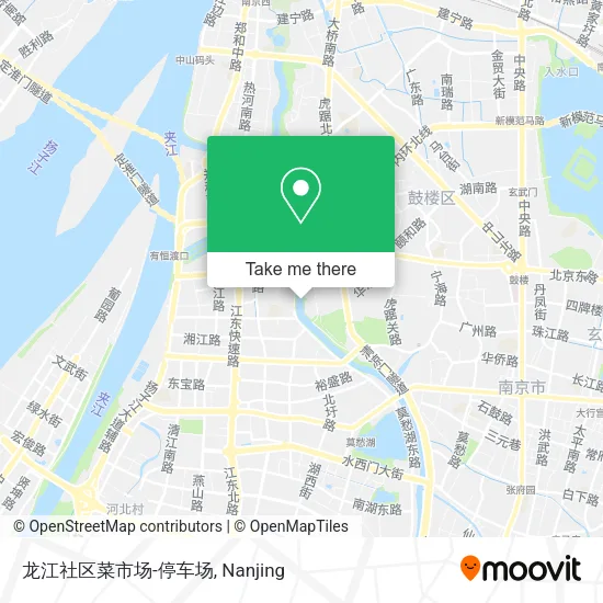 龙江社区菜市场-停车场 map