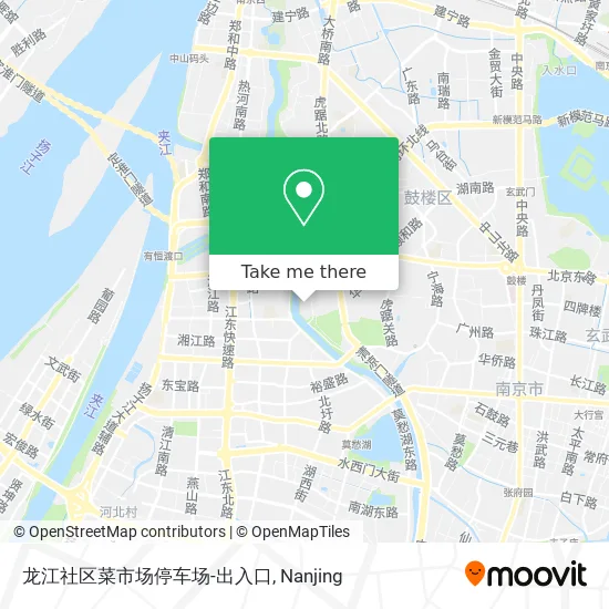 龙江社区菜市场停车场-出入口 map