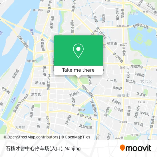 石榴才智中心停车场(入口) map