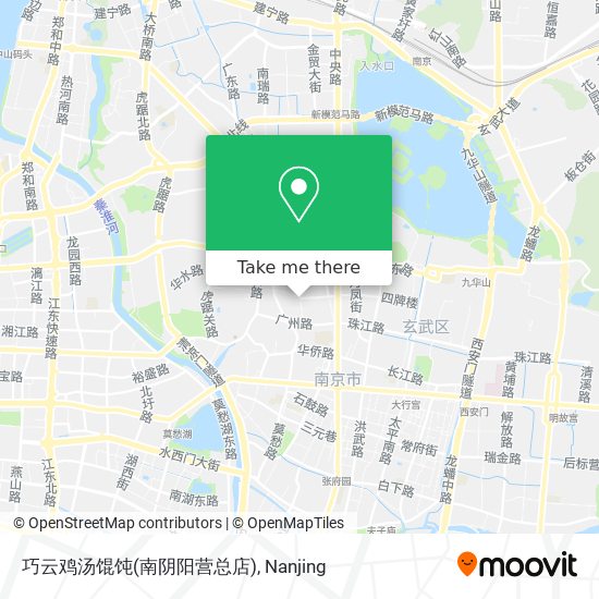 巧云鸡汤馄饨(南阴阳营总店) map