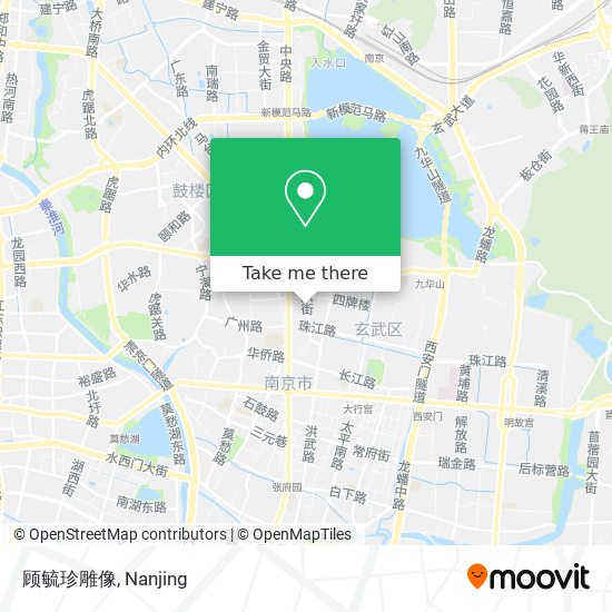 顾毓珍雕像 map