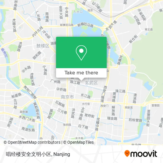 唱经楼安全文明小区 map