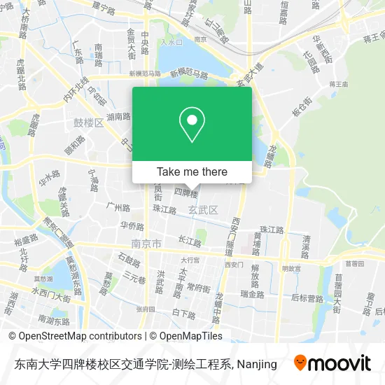 东南大学四牌楼校区交通学院-测绘工程系 map