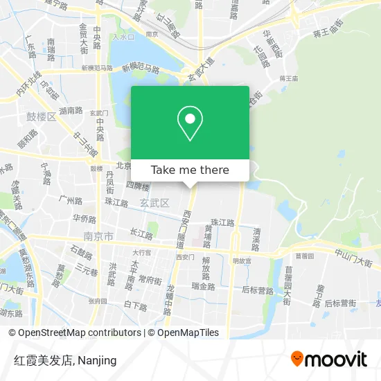 红霞美发店 map