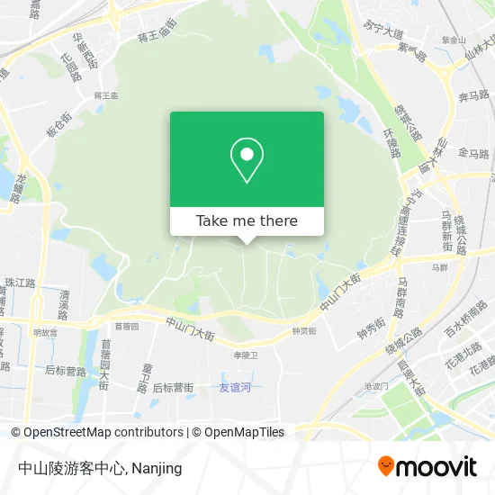 中山陵游客中心 map