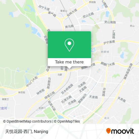 天悦花园-西门 map