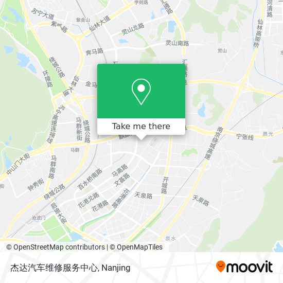 杰达汽车维修服务中心 map