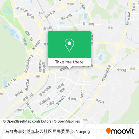 马群办事处芝嘉花园社区居民委员会 map