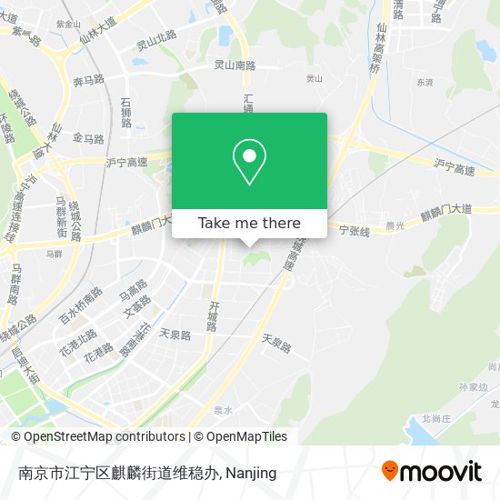 南京市江宁区麒麟街道维稳办 map