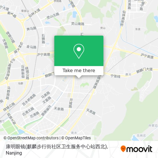 康明眼镜(麒麟步行街社区卫生服务中心站西北) map