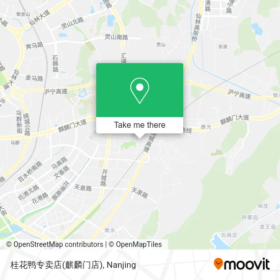 桂花鸭专卖店(麒麟门店) map