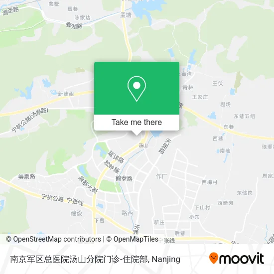 南京军区总医院汤山分院门诊-住院部 map