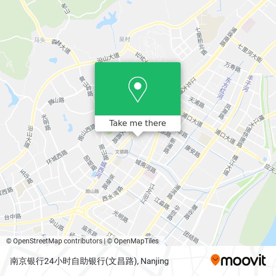 南京银行24小时自助银行(文昌路) map