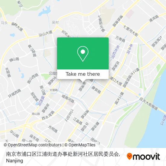 南京市浦口区江浦街道办事处新河社区居民委员会 map