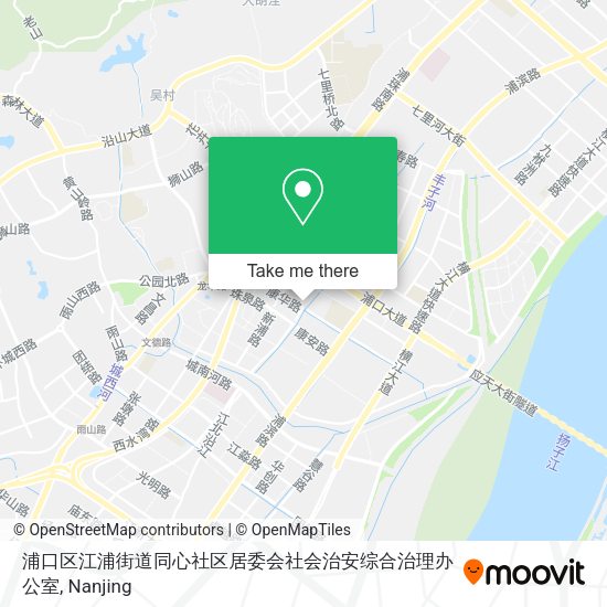 浦口区江浦街道同心社区居委会社会治安综合治理办公室 map