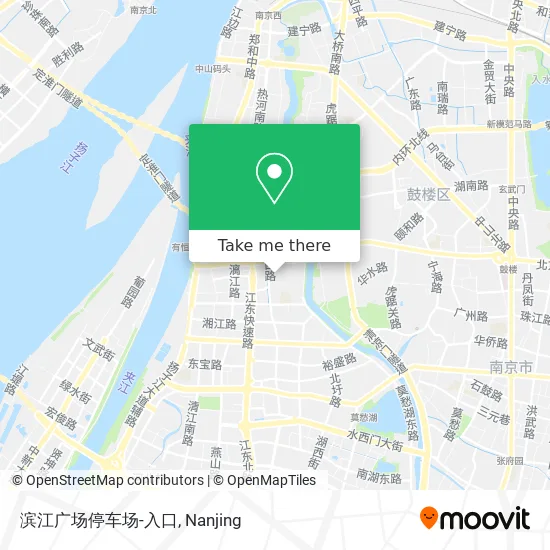 滨江广场停车场-入口 map