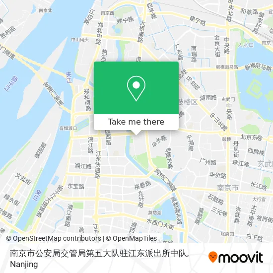 南京市公安局交管局第五大队驻江东派出所中队 map
