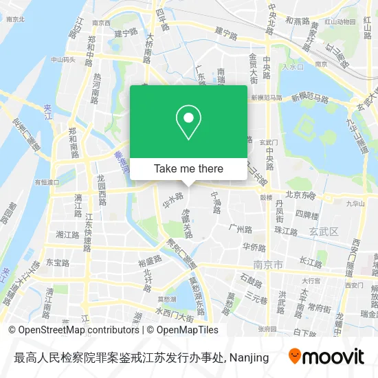 最高人民检察院罪案鉴戒江苏发行办事处 map