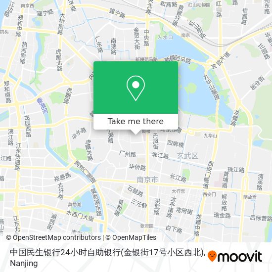 中国民生银行24小时自助银行(金银街17号小区西北) map