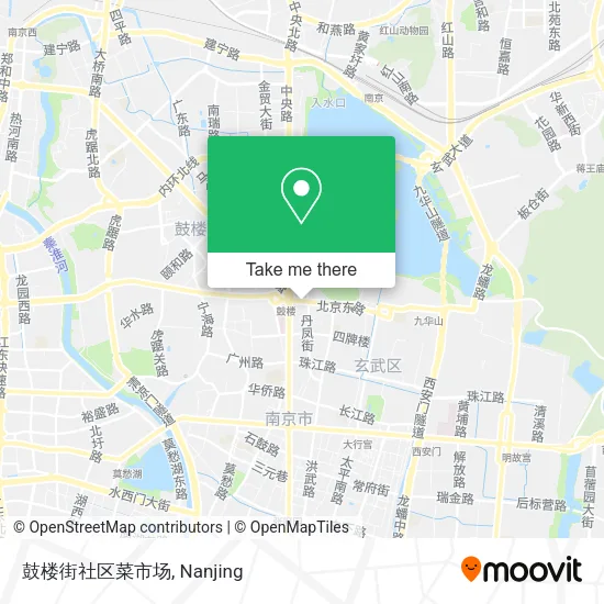 鼓楼街社区菜市场 map