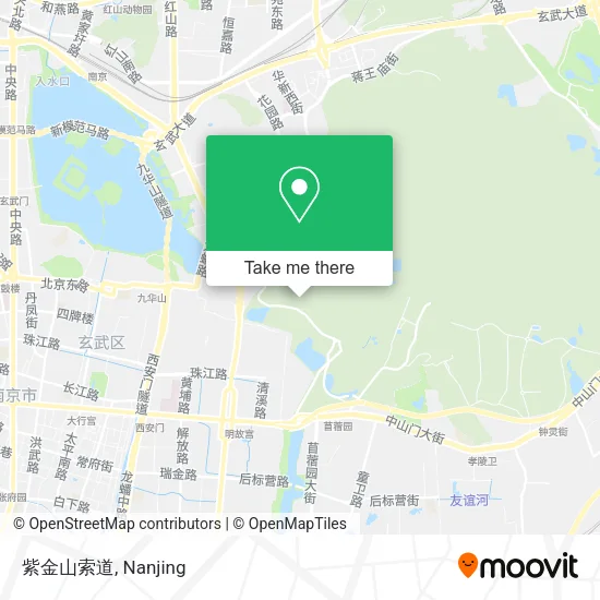 紫金山索道 map