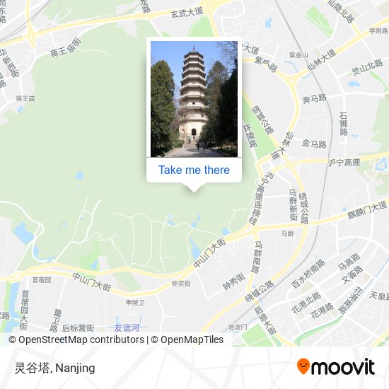 灵谷塔 map