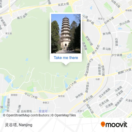 灵谷塔 map