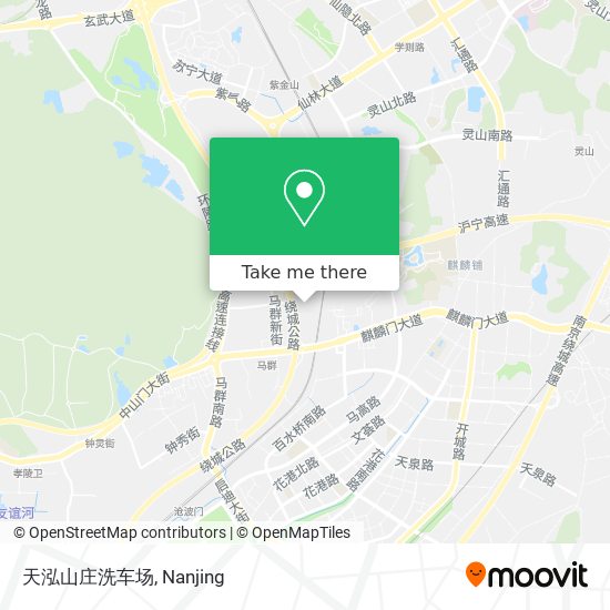 天泓山庄洗车场 map