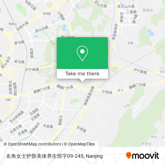 名角女士护肤美体养生馆字09-245 map
