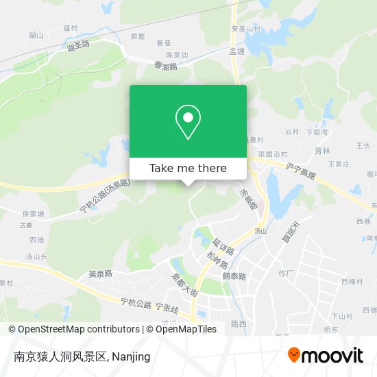 南京猿人洞风景区 map